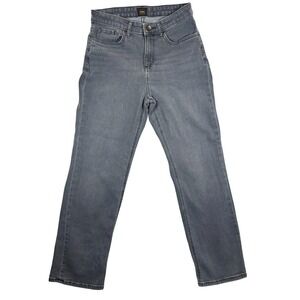 Lee Jeans Womens Classic Fit Straight Leg SZ 10 Charcoal Gray Stretch RN 130273